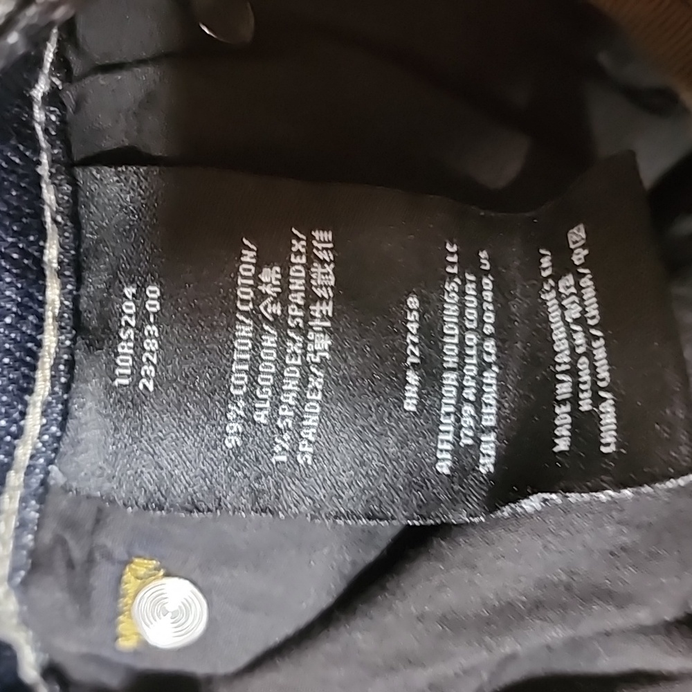 Affliction Blake Jeans Size 34 $175 Faded distressed NWOT 33in Inseam Cotton - Picture 7 of 8